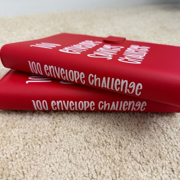 RED 100 Money Savings Challenge A5 Money Binder Book Money Budget Book Budget - Picture 8 of 9